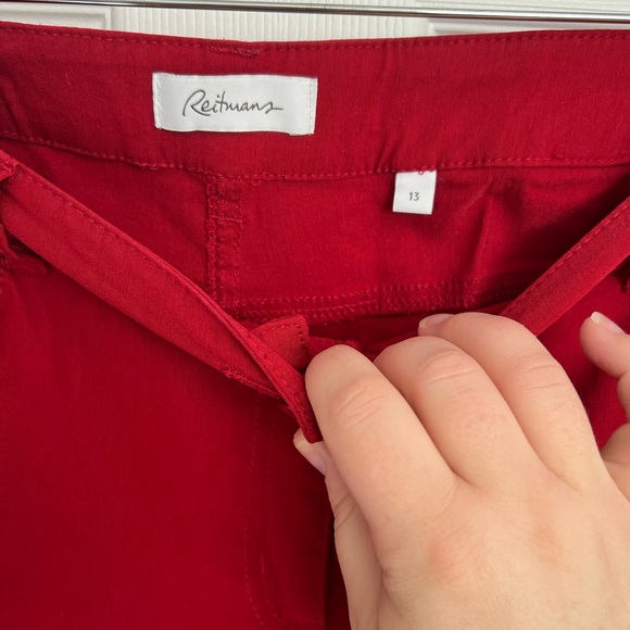 Reitmans size 13 red pants - Picture 2 of 4